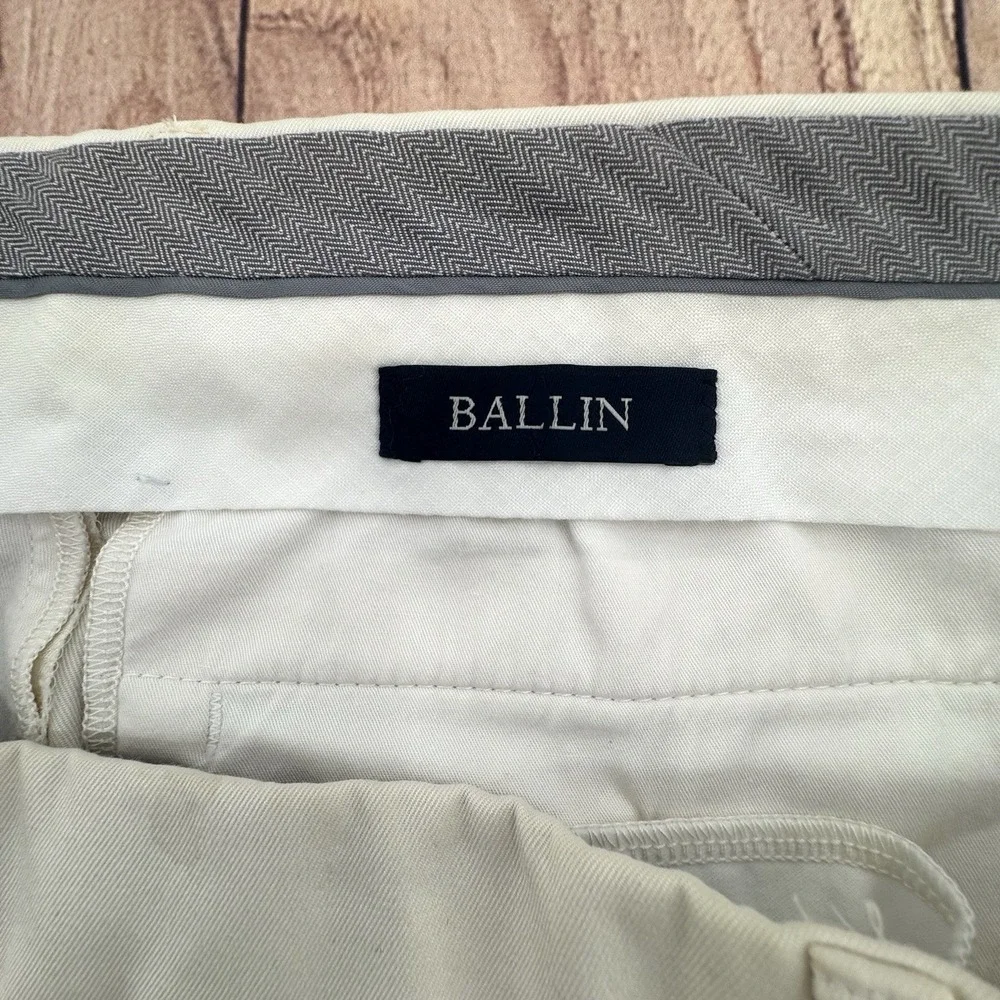 Ballin Golf Short Comfort Eze Nash Cream Ivory Flat Stretch Performance Men's 36